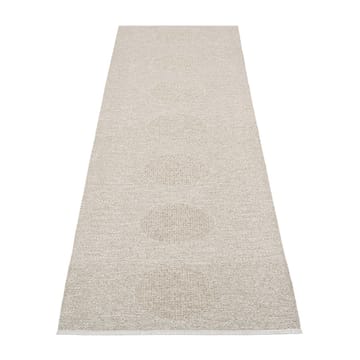 Vera 2.0 plastmatta linen-stone metallic - 70x360 cm - Pappelina