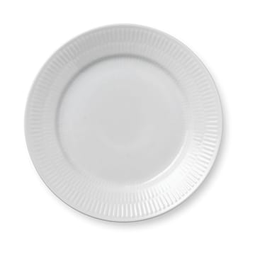 White Fluted tallrik - Ø 19 cm - Royal Copenhagen