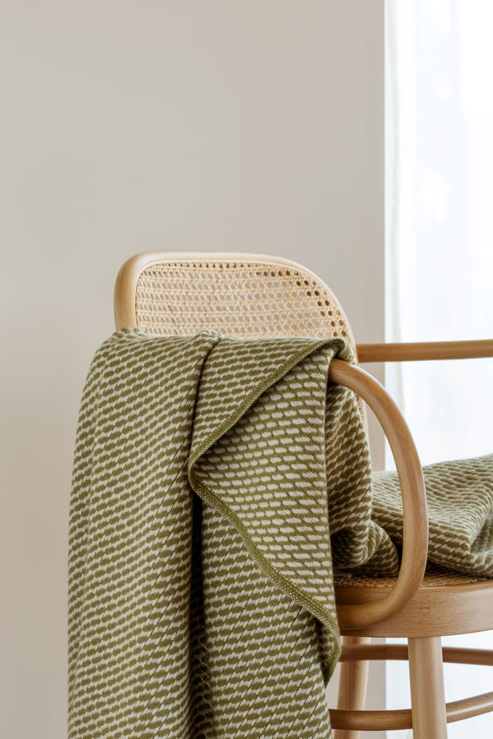 Mello pläd 150x210 cm, Leaf green Røros Tweed