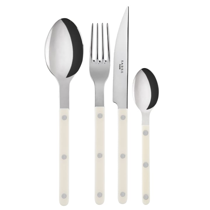 Bistrot bestick shiny 24 delar - Ivory - SABRE Paris