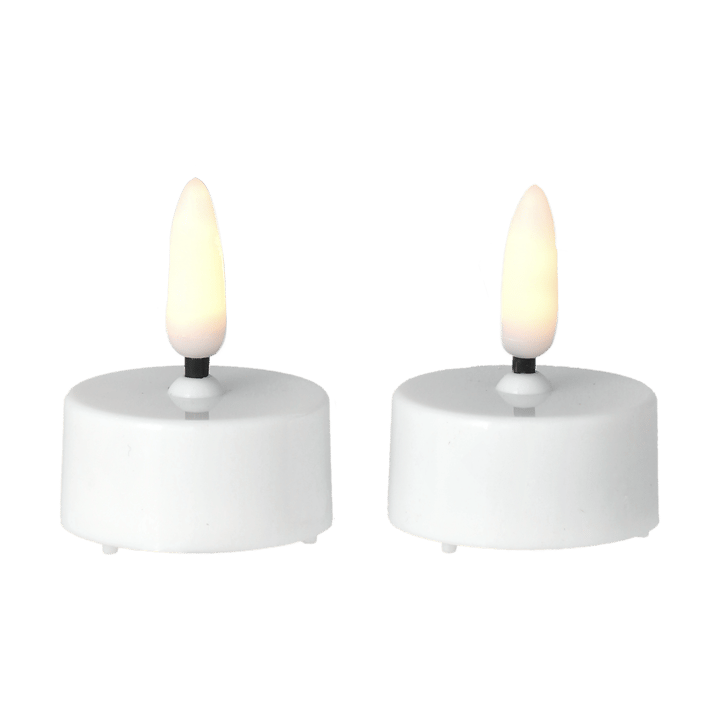 Bright värmeljus LED Ø3,8 cm 2-pack, White Scandi Essentials