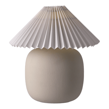 Boulder bordslampa 29 cm beige-pleated white - undefined - Scandi Living