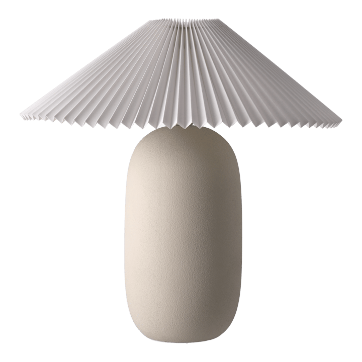 Boulder bordslampa 48 cm beige-pleated white - undefined - Scandi Living