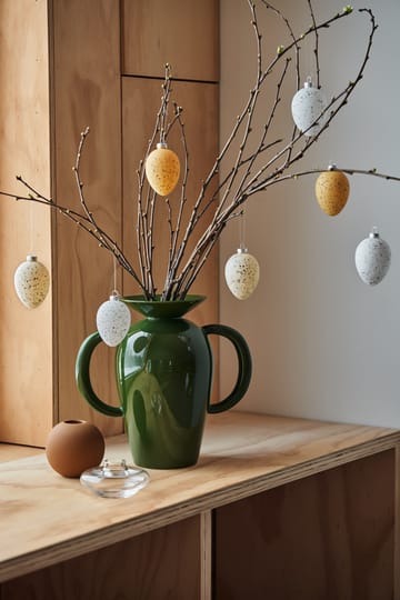 Brooding påskägg glas 8 cm 6-pack - Gul - Scandi Living