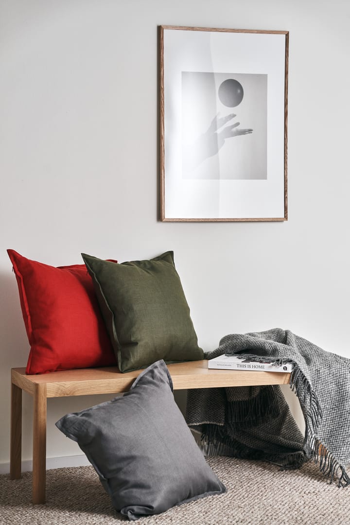 Calm kuddfodral linne 50x50 cm, Red Scandi Living