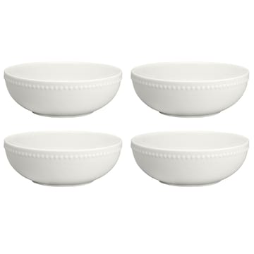 Dots frukostskål 60 cl 4-pack - Cremevit - Scandi Living