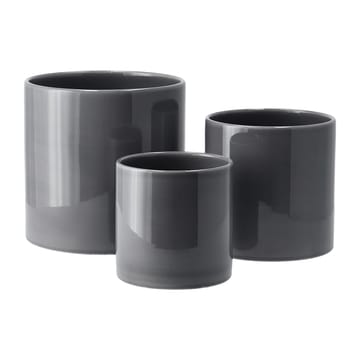 Sleek kruka Ø12 cm - Charcoal - Scandi Living