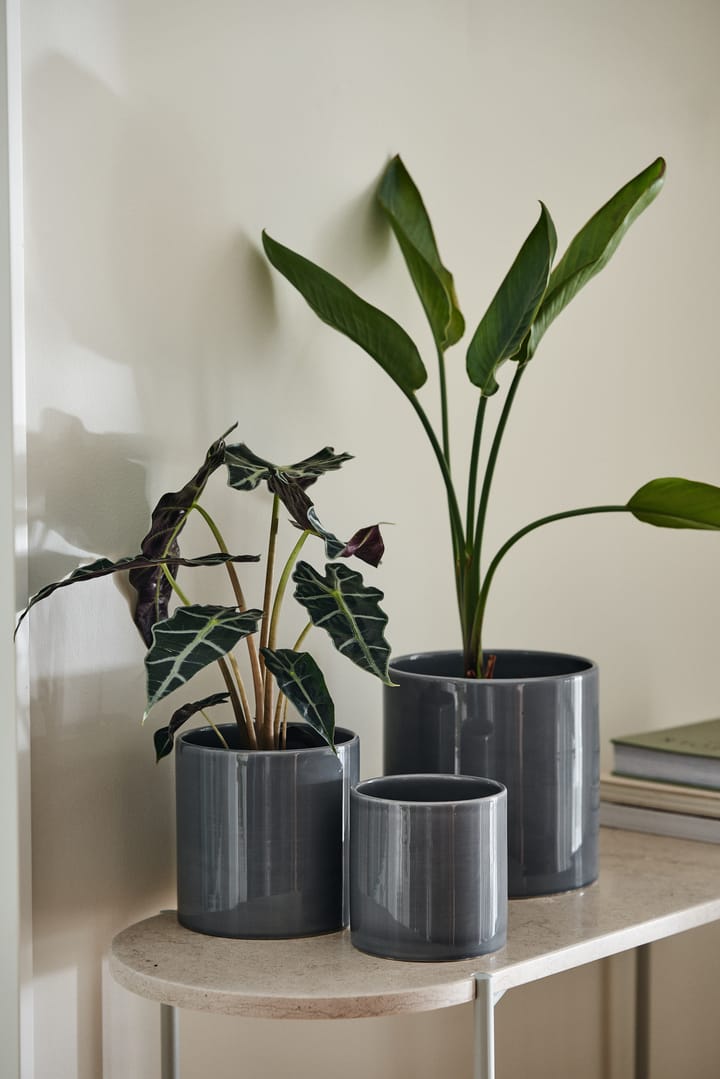 Sleek kruka Ø15 cm, Charcoal Scandi Living