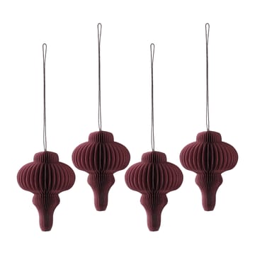 Spira julgranshänge 4-pack - Red - Scandi Living