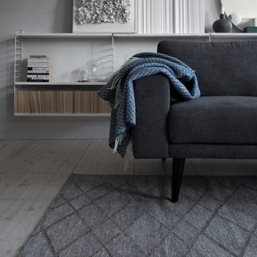 Wicker ullpläd - Dark blue - Scandi Living