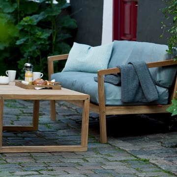 Virkelyst soffa 2-sits teak - Tyg outdoor textile ash - Skagerak