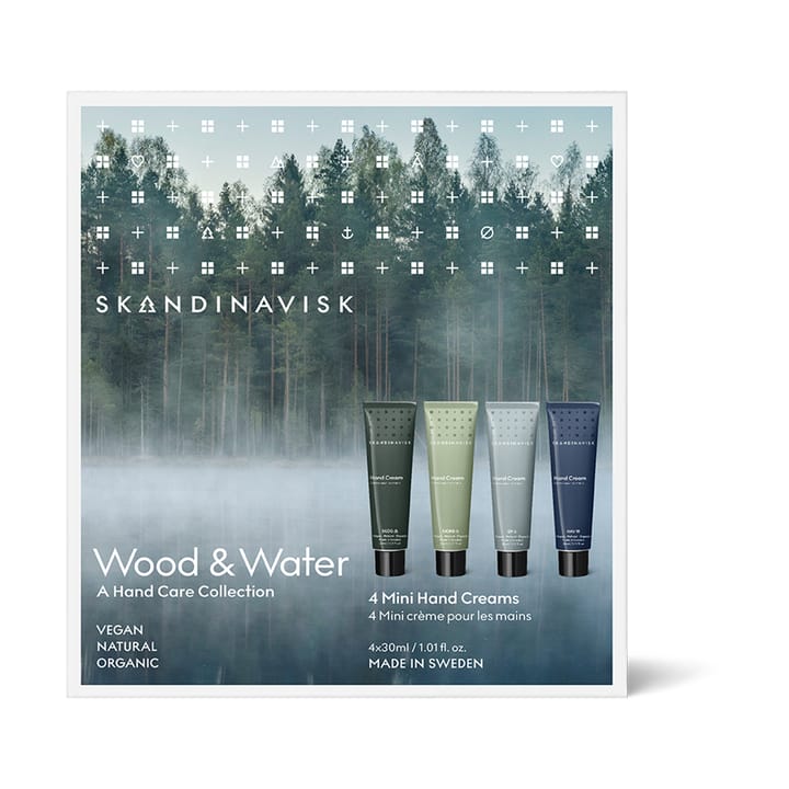 Wood & Water mini handkräm 4 delar, 30 ml Skandinavisk