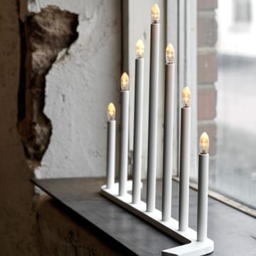 Advent RE adventsljusstake - vit, 7 ljus - SMD Design