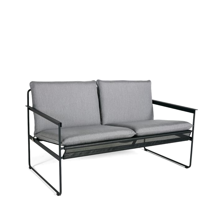 Slow 2-sits soffa - Sunbrella grå-svart stålstativ - SMD Design