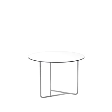 Tellus soffbord - vit, kromstativ, h44 d64 - SMD Design