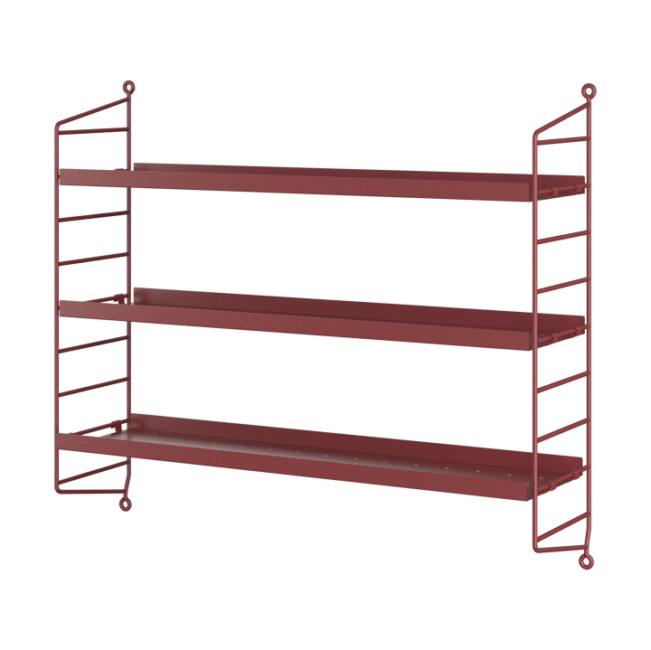 String Pocket metall - Oxtorgsröd - String