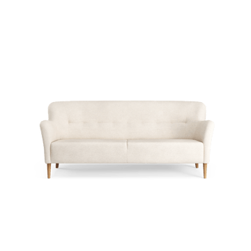 Nova soffa 3-sits 200 cm - Barnum 01 Off white-ek oljad - Swedese