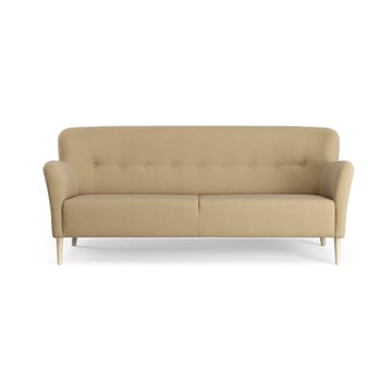 Nova soffa 3-sits med knappar 200 cm - Linara 08 Fudge-ask naturlack - Swedese