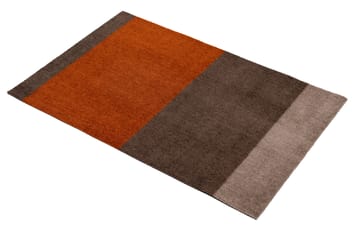 Stripes by tica, horisontell, dörrmatta - Brown-terrakotta, 60x90 cm - tica copenhagen