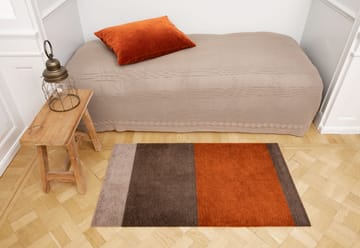 Stripes by tica, horisontell, dörrmatta - Brown-terrakotta, 60x90 cm - tica copenhagen