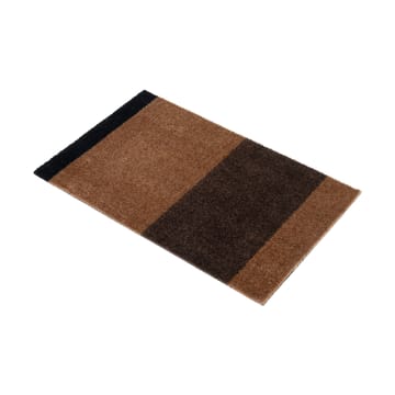 Stripes by tica, horisontell, dörrmatta - Cognac-dark brown-black, 40x60 cm - tica copenhagen