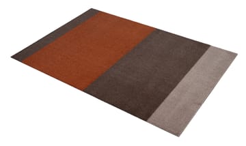 Stripes by tica, horisontell, gångmatta - Brown-terrakotta 90x130 cm - tica copenhagen