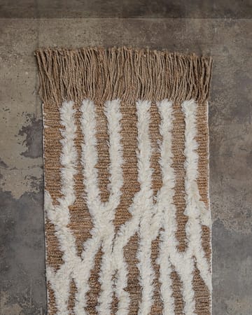 Wahl gångmatta jute 80x300 cm - Brown-offwhite - Tinted