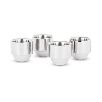 Brew espressokopp 5 cl 4-pack - Stainless steel - Tom Dixon