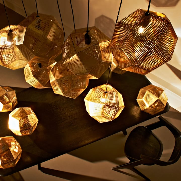 Etch taklampa 50 cm, Mässing Tom Dixon