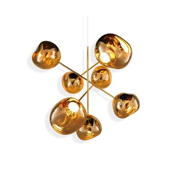 Melt Chandelier large takkrona LED 196 cm - Gold - Tom Dixon