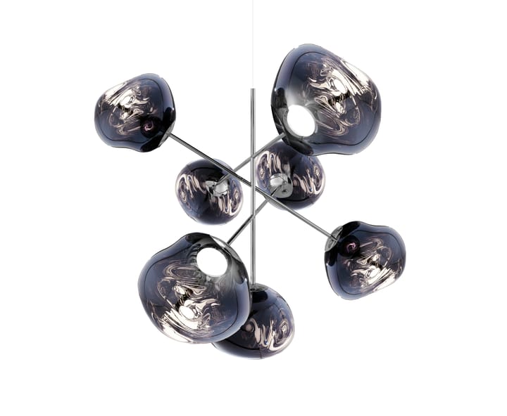 Melt Chandelier large takkrona LED 196 cm, Smoke Tom Dixon