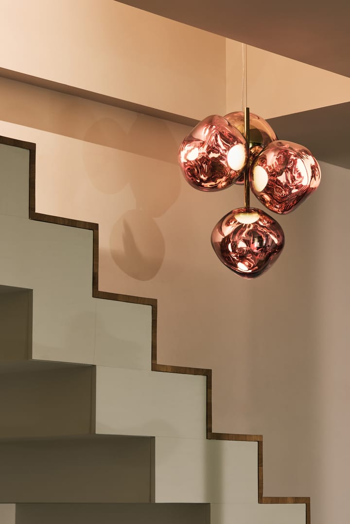 Melt Chandelier mini takkrona LED 63,4 cm, Copper Tom Dixon