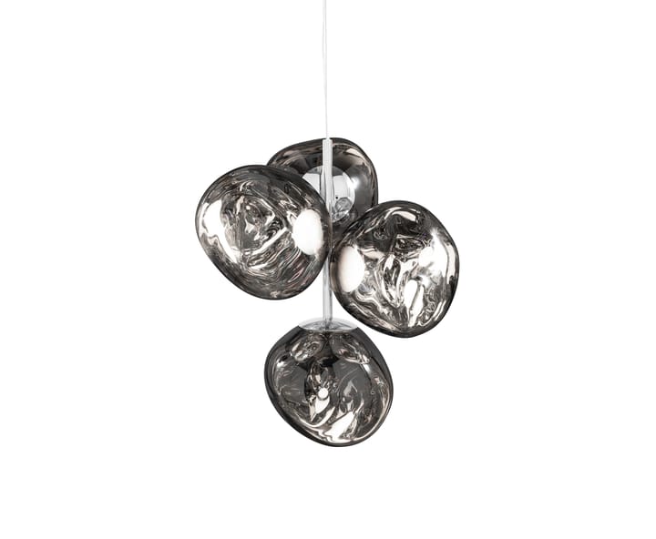 Melt Chandelier mini takkrona LED 63,4 cm, Silver Tom Dixon