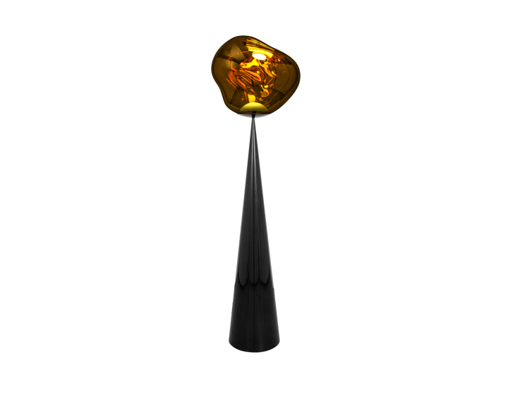 Melt Cone fat golvlampa LED 174,5 cm, Gold Tom Dixon