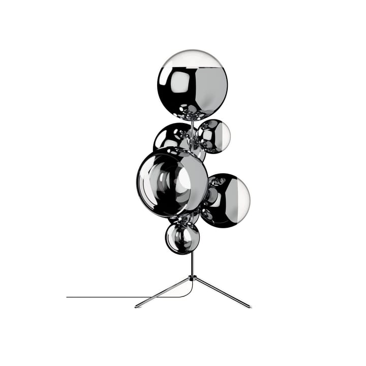 Mirror Ball chandelier golvlampa LED 181 cm - Silver - Tom Dixon