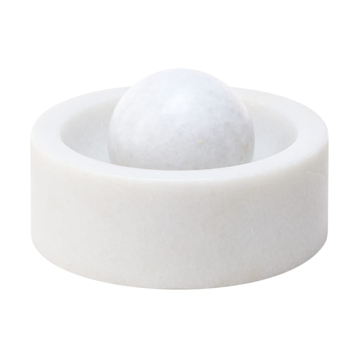 Stone kryddkvarn Ø12 cm - White marble - Tom Dixon