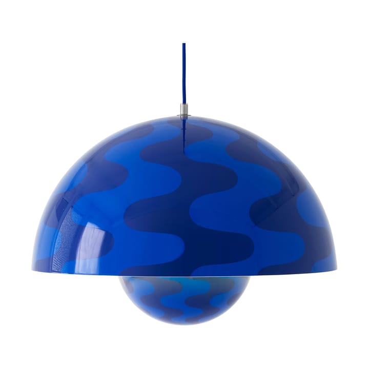 Flowerpot VP2 pendel stor, Cobalt blue-Twilight blue &Tradition