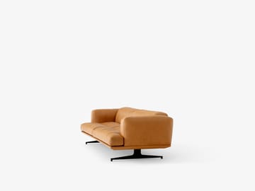 Inland AV23 3-sits soffa - Noble leather cognac-warm black - &Tradition