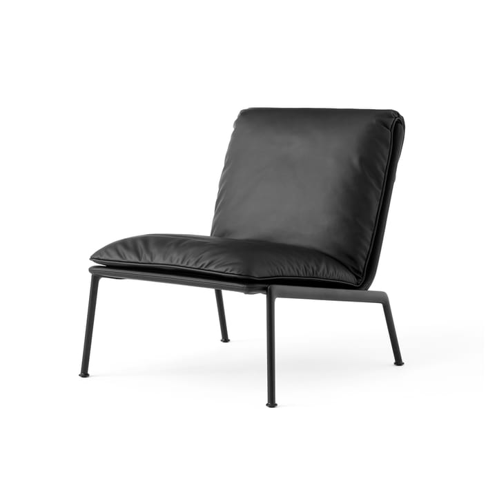 Muno LN18 loungefåtölj - Warm black-Noble leather Black - &Tradition