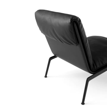 Muno LN18 loungefåtölj - Warm black-Noble leather Black - &Tradition