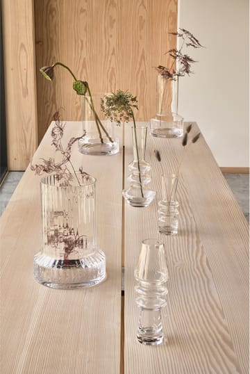 Hvils glasvas Ø21 cm - Clear - Villa Collection