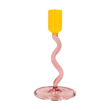 Styles ljusstake 15,3 cm - Pink-yellow - Villa Collection