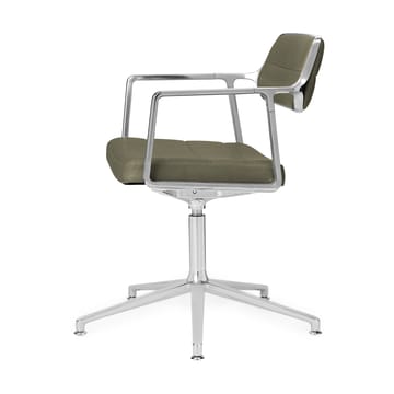 Vipp453 Swivel+ kontorsstol - Pol. aluminium-bosco green - Vipp