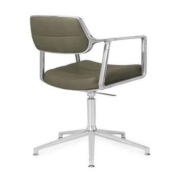 Vipp453 Swivel+ kontorsstol - Pol. aluminium-bosco green - Vipp