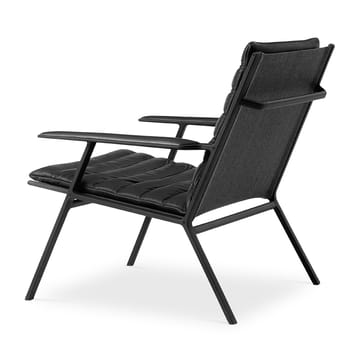 Vipp456 loungefåtölj - Black aluminium-black leather - Vipp