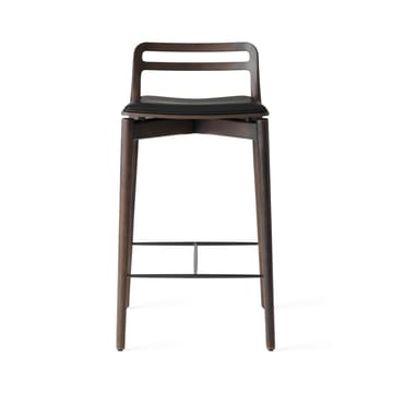 Vipp485 Cabin barstol 90 cm - Dark oak-black leather - Vipp