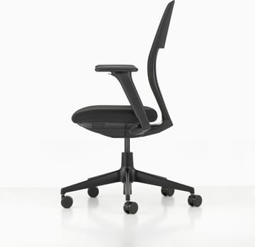 ACX Light kontorsstol justerbara armstöd mjuka hjul broms - Nero-deep black - Vitra