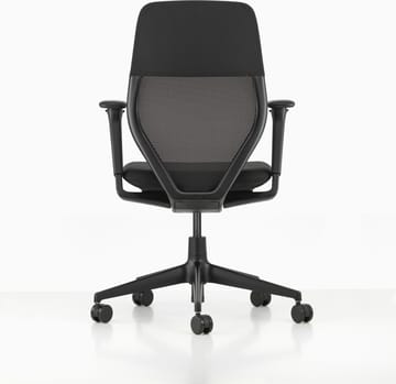 ACX Light kontorsstol justerbara armstöd mjuka hjul broms - Nero-deep black - Vitra