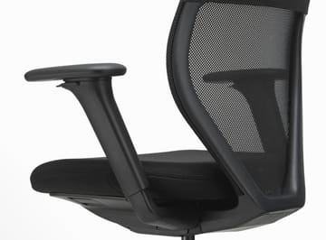 ACX Light kontorsstol justerbara armstöd mjuka hjul broms - Nero-deep black - Vitra