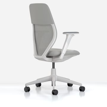 ACX Mesh kontorsstol 3D-armstöd mjuka hjul broms - Stone grey-soft grey - Vitra